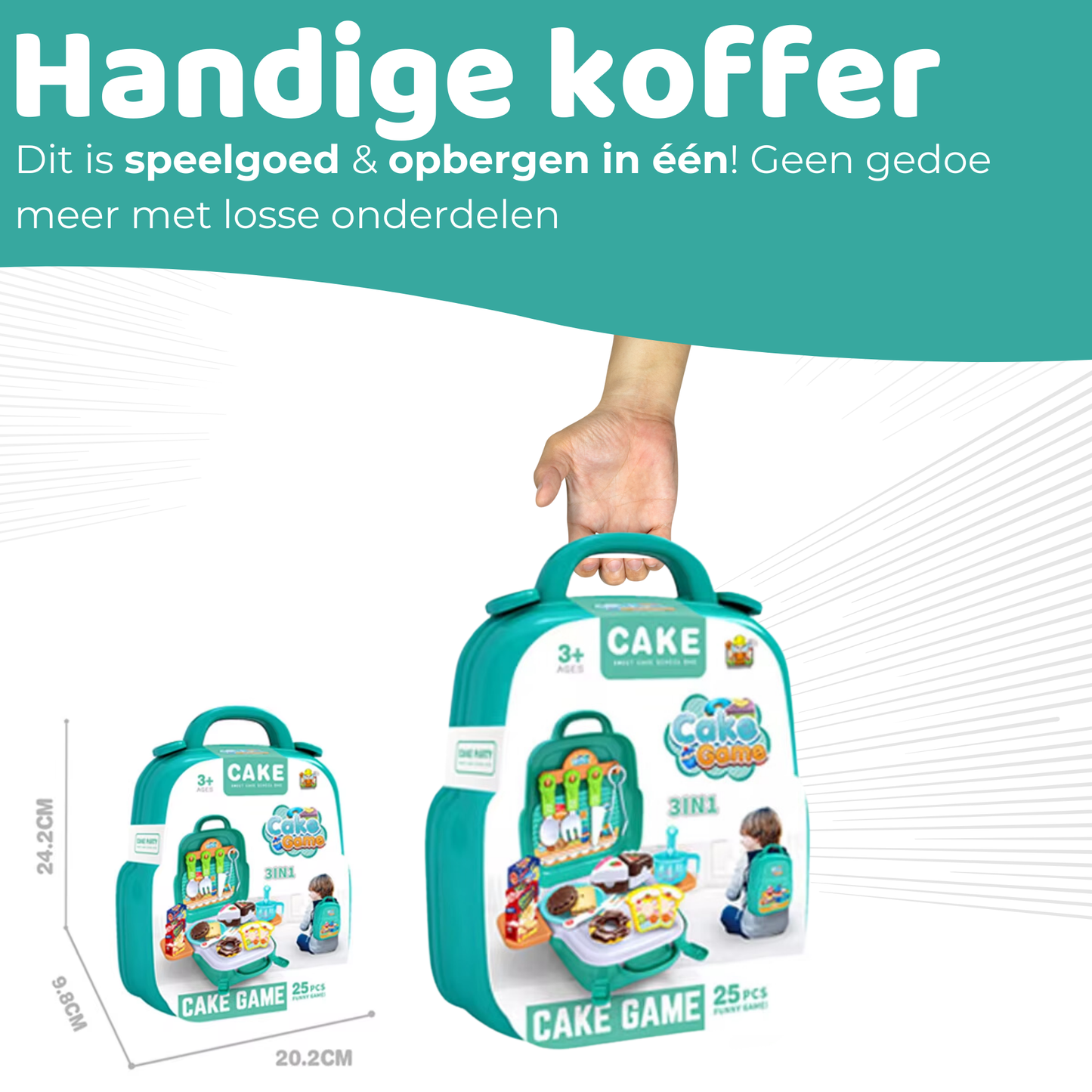 Taart & Toetjes Speelgoedkoffer