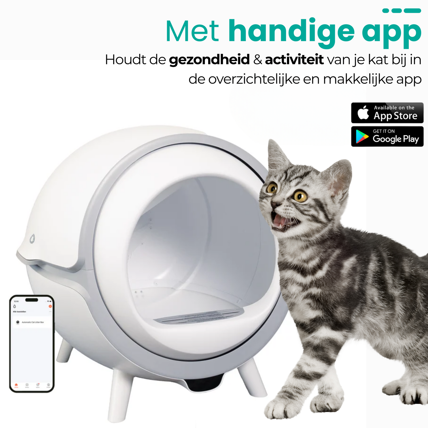 Automatische / Zelfreinigende Kattenbak S1 XL