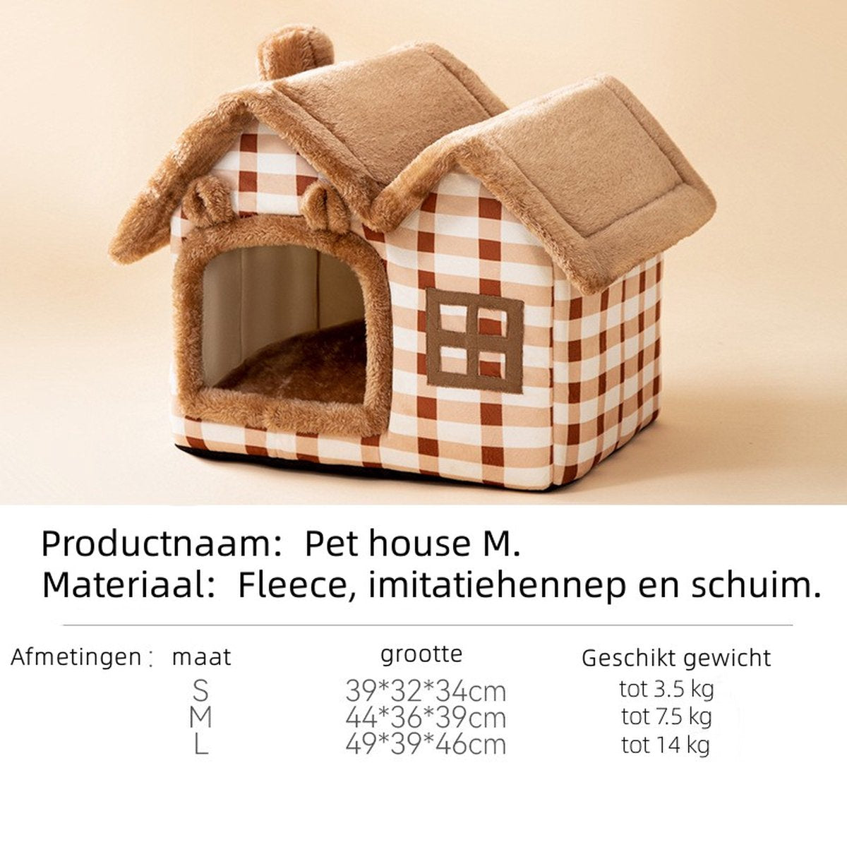 Katten- & Hondenhuis Bruin