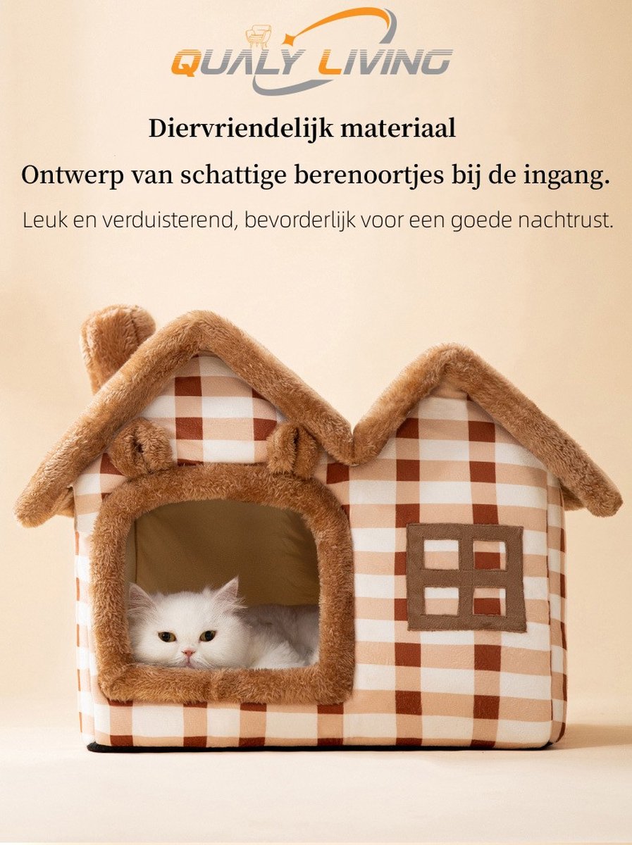 Katten- & Hondenhuis Bruin